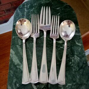 Alvin/ 5 piece/Silver-Plate Flatware